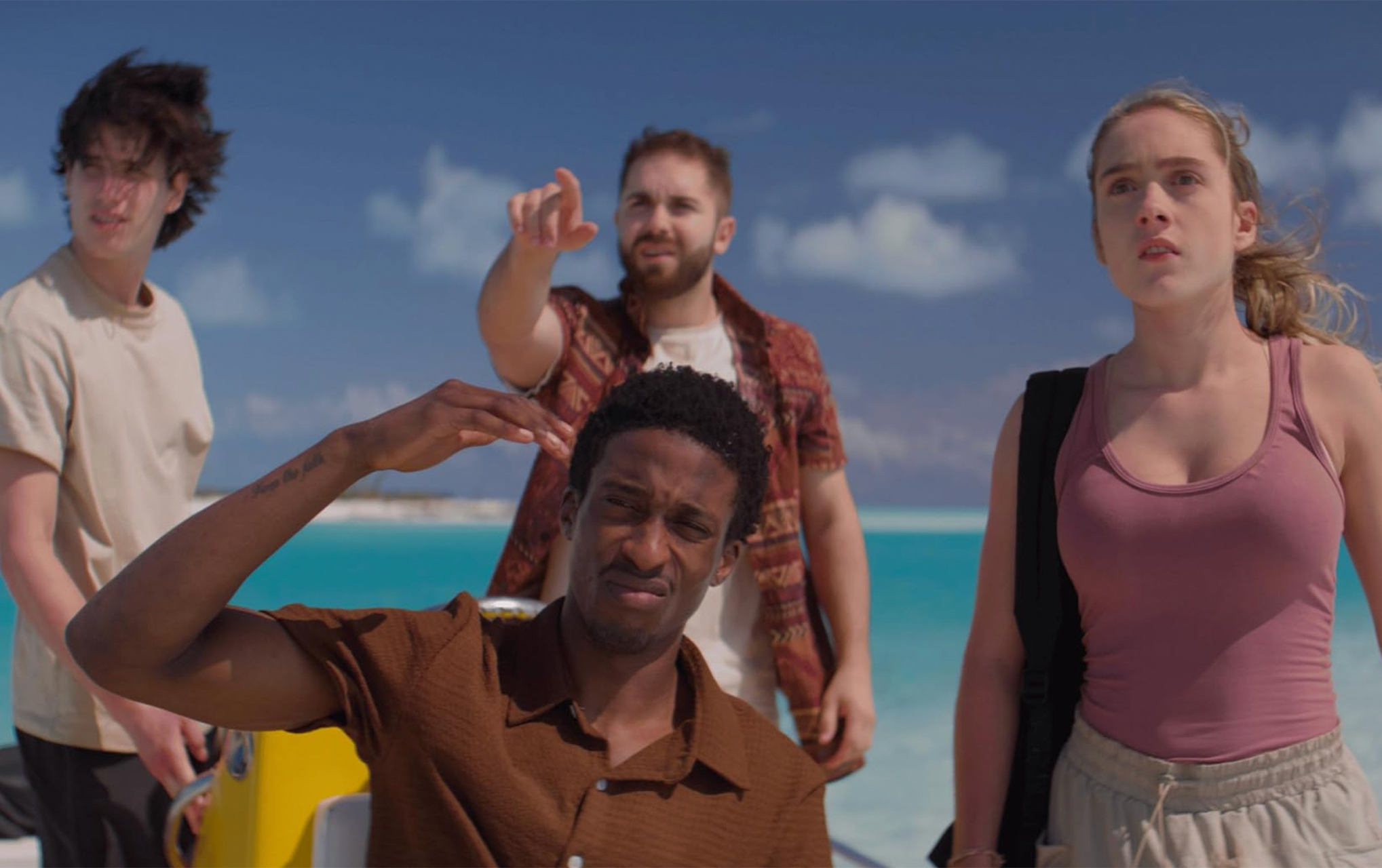 a group of people on a boat