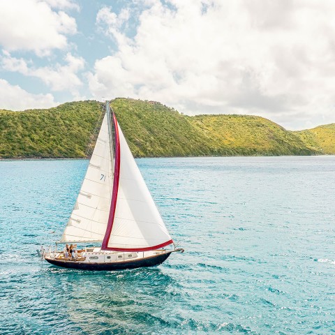a sailboat on the water