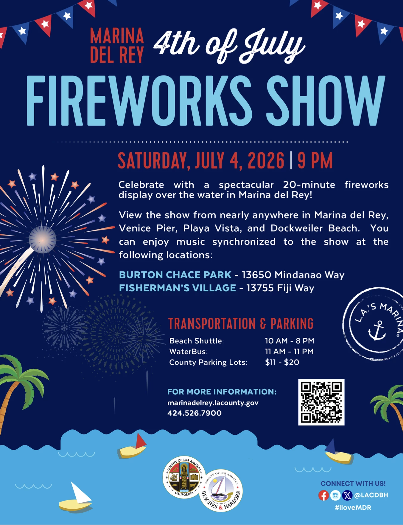 a poster for a fireworks show