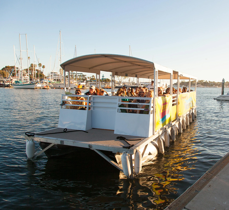a group of people on a boat