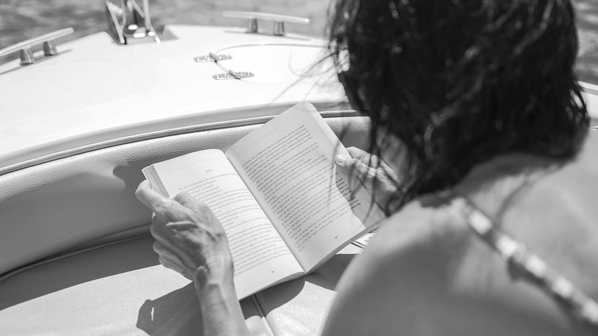 a person reading a book