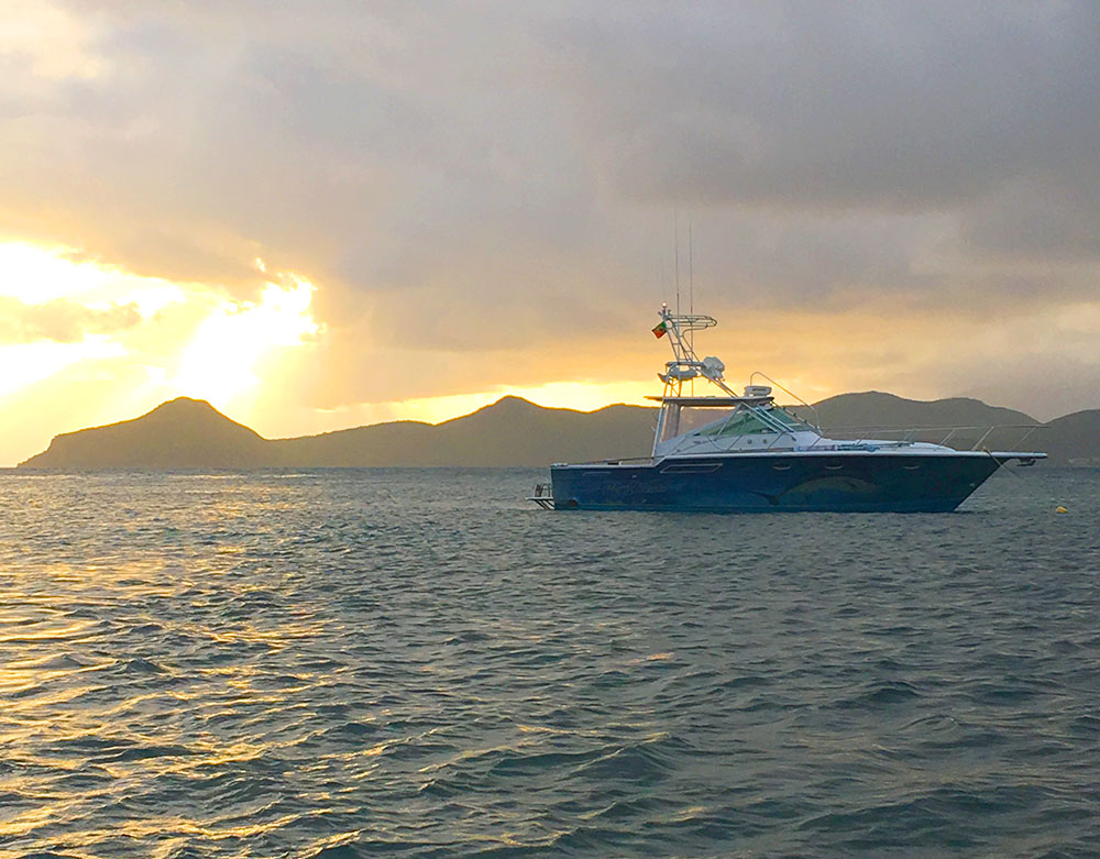 a boat in the water