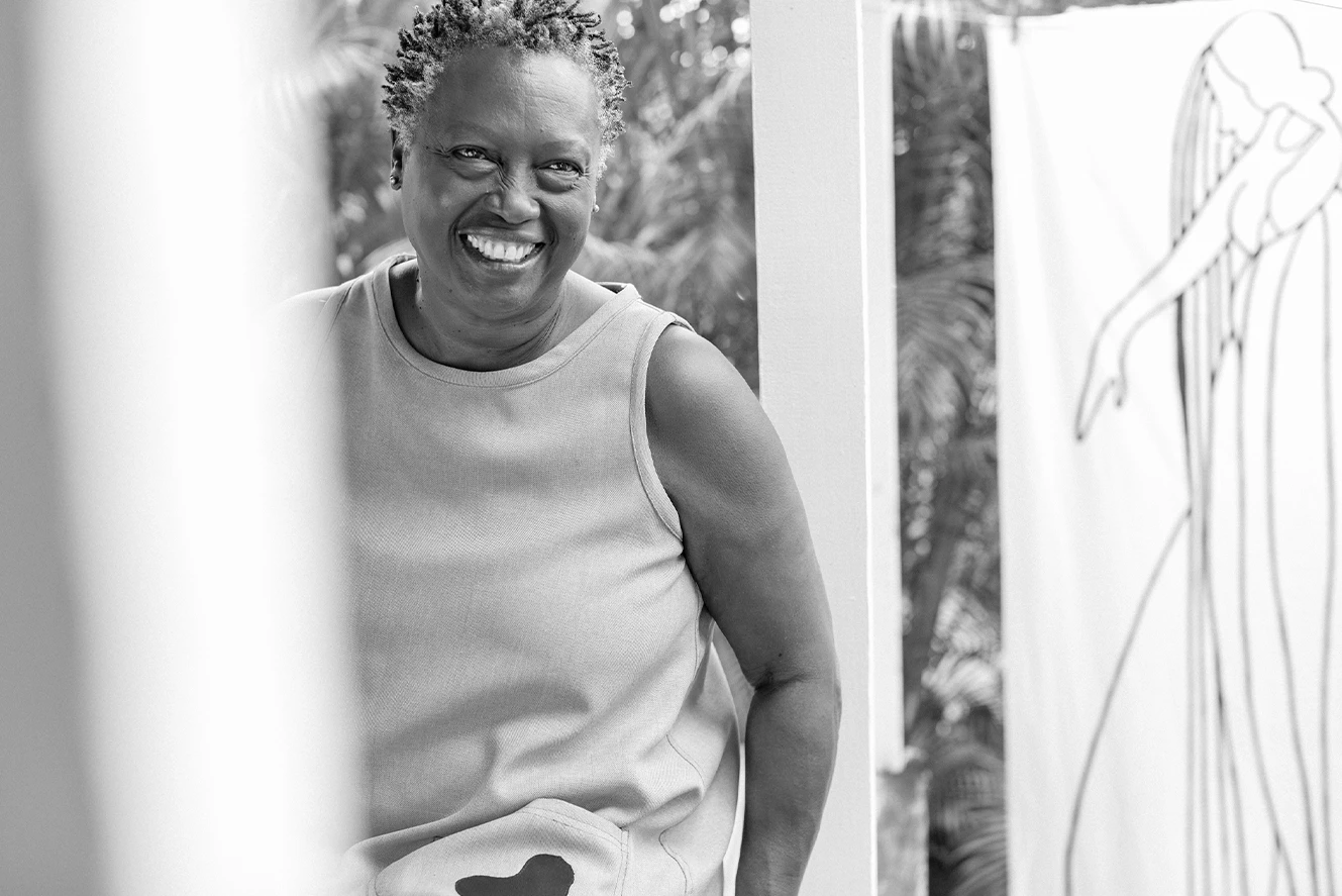 medium shot of a woman smiling