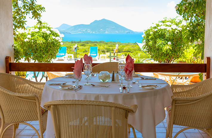 a table set up for a dinner