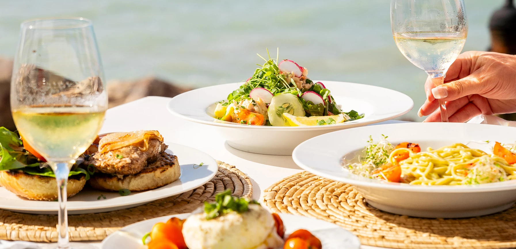 a plate of food on a table