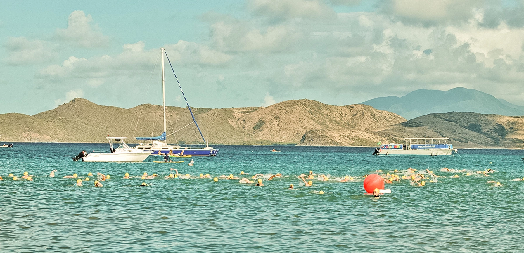 people swimming in the water
