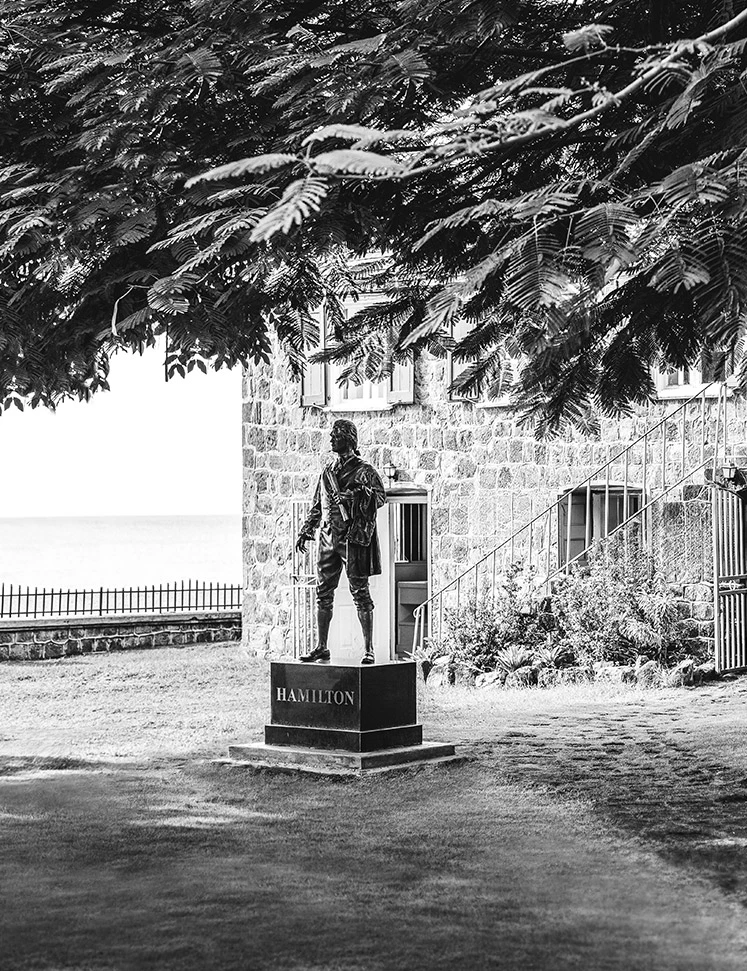 a statue of a man in a park