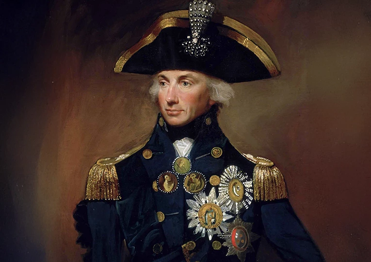 a painting of a man in a military uniform