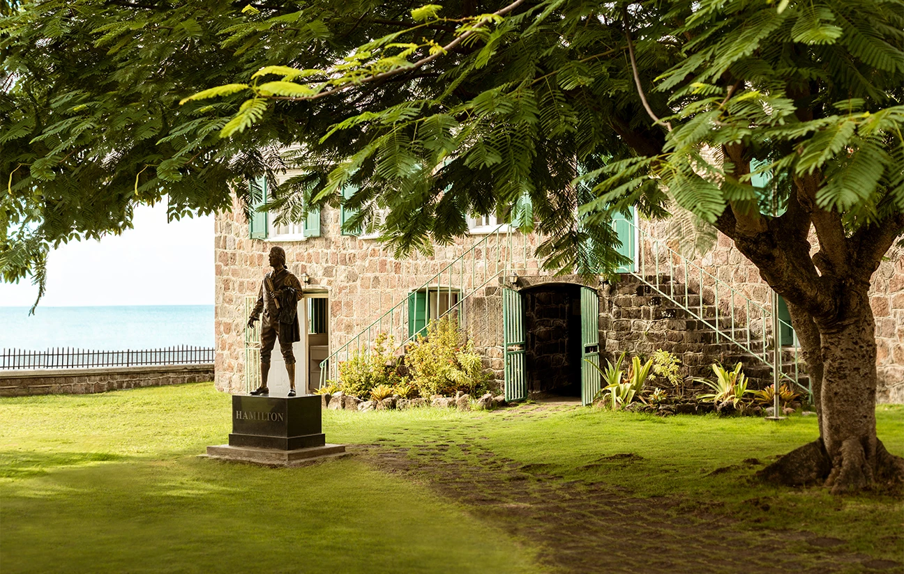 a statue of a man in a park
