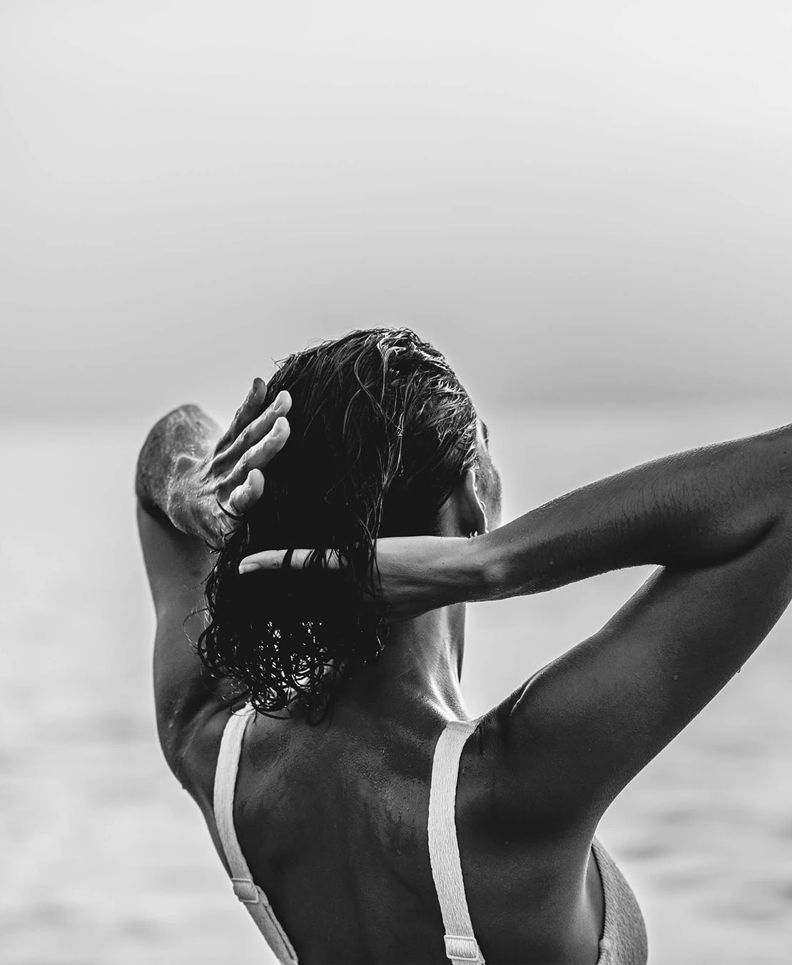 a woman in a swimsuit