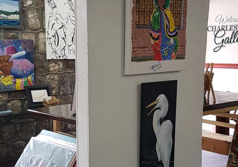 a painting on a wall