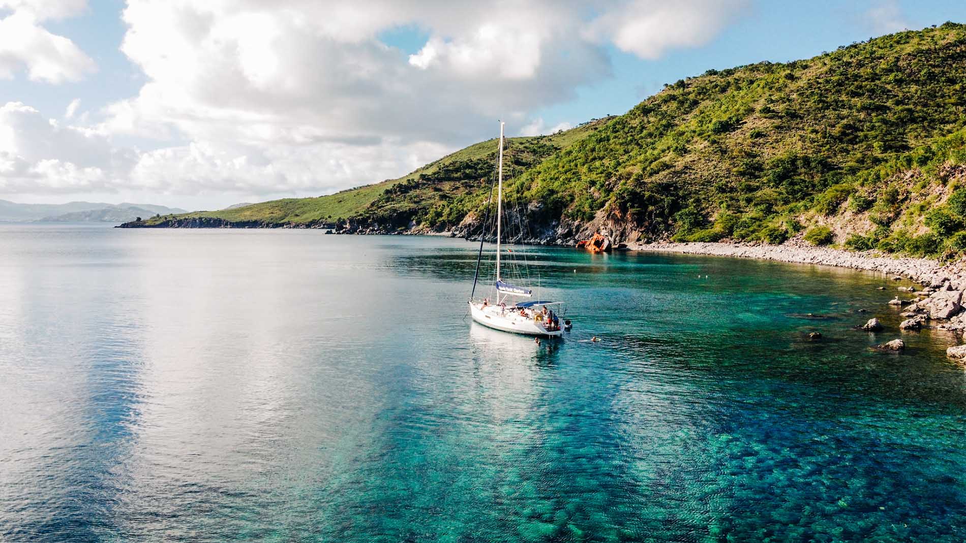 a sailboat in the water