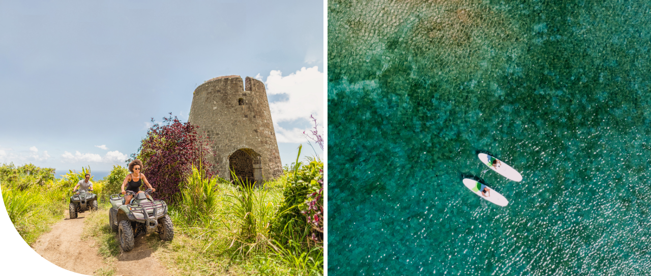 a stone tower with a hole in the top
