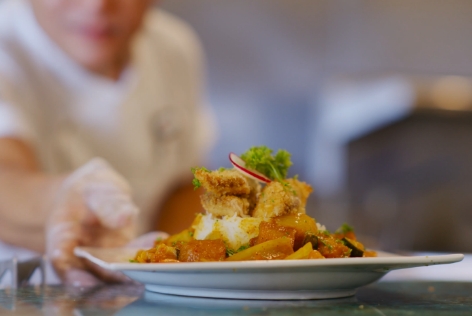 close-up of a plate of food