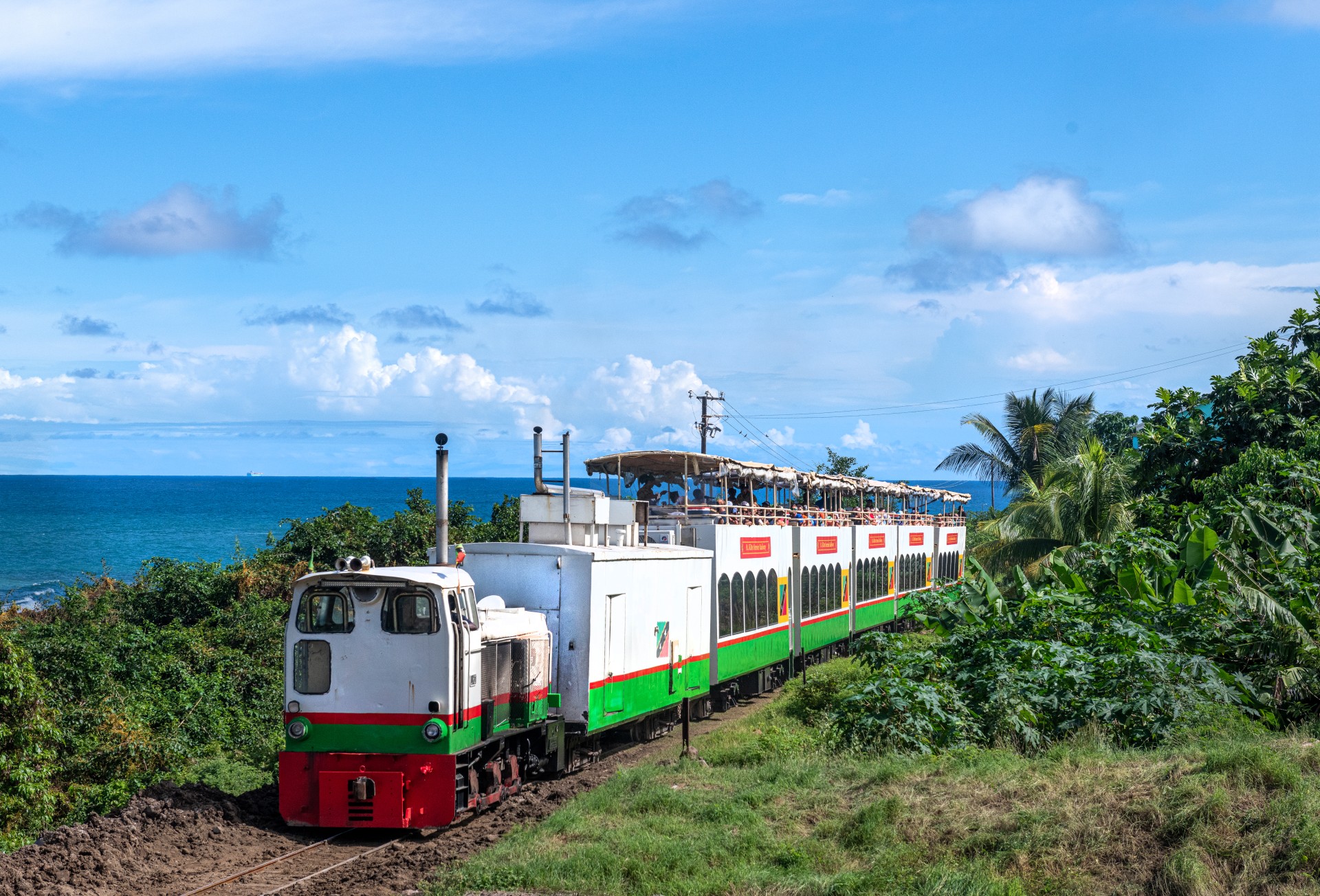 a train on the tracks