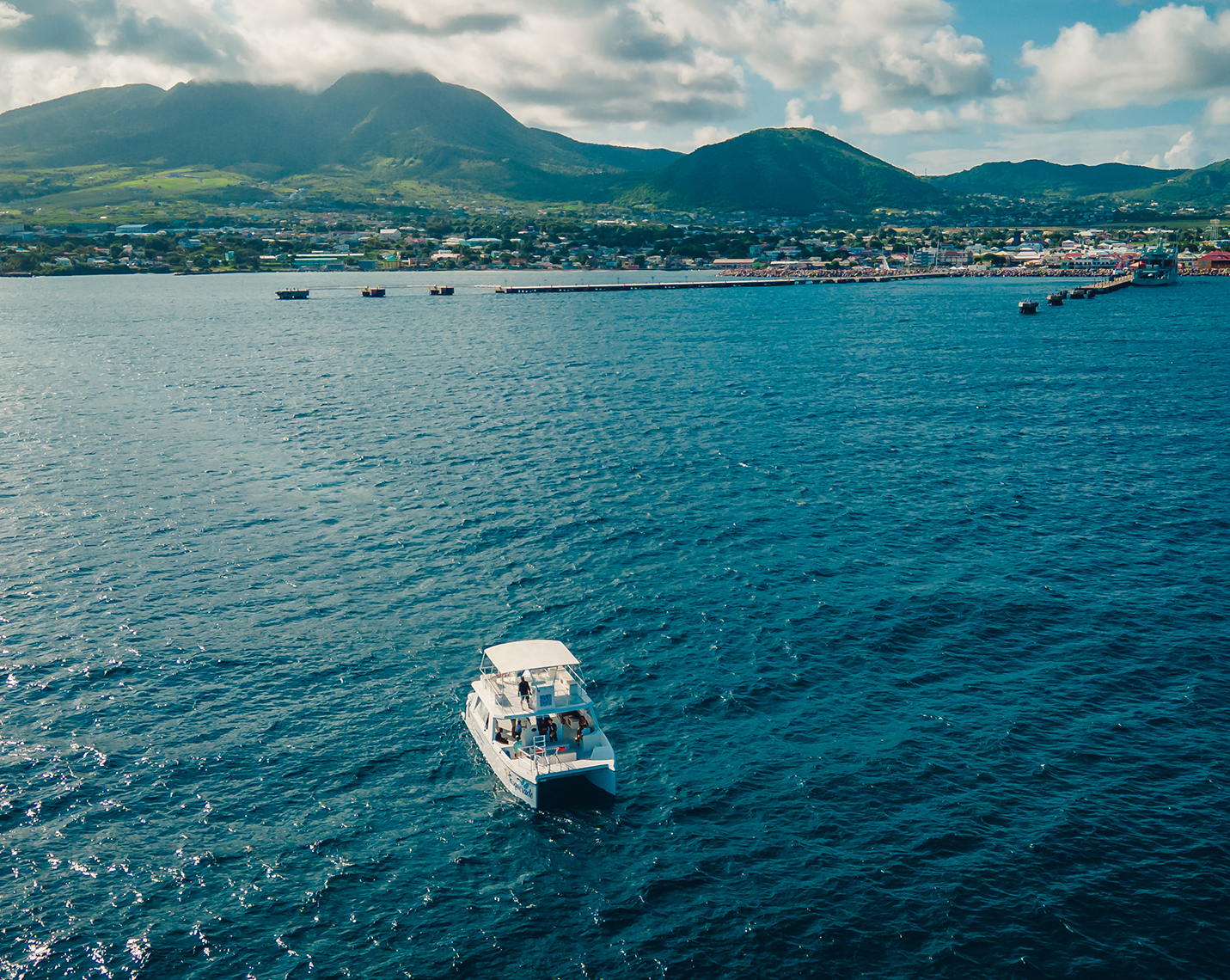 a boat in the water