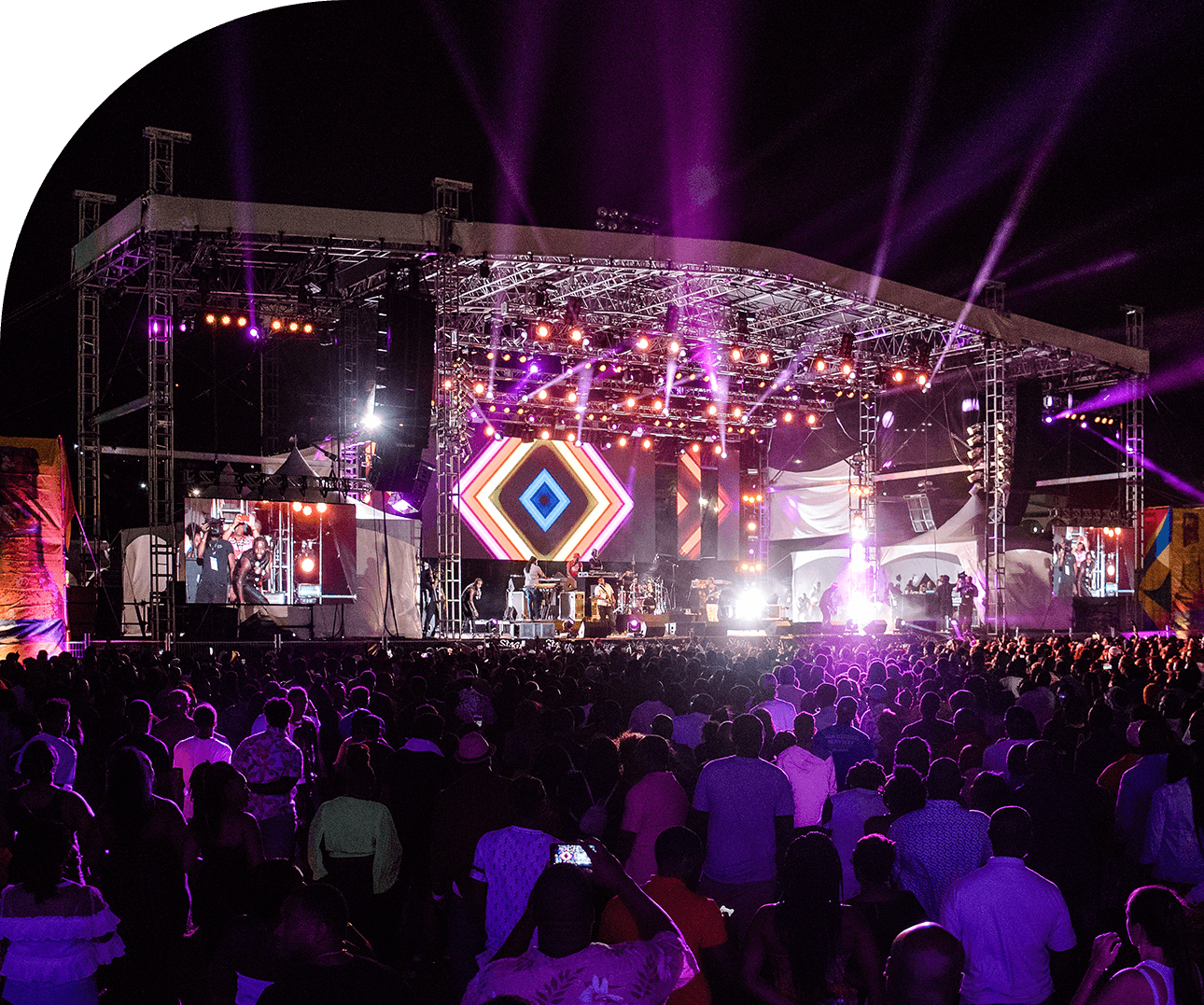 a large crowd of people at a concert