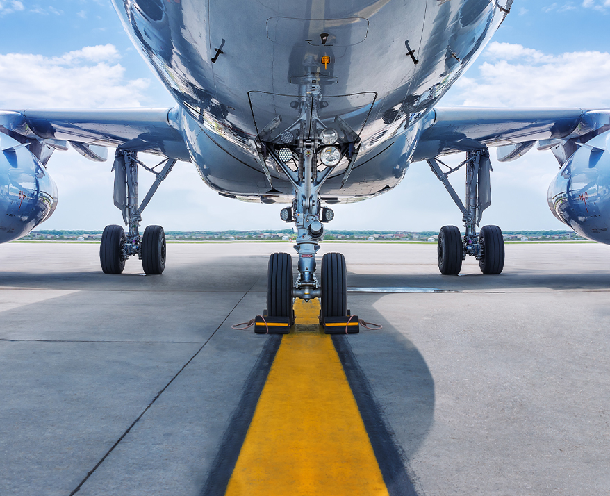 the front of a plane