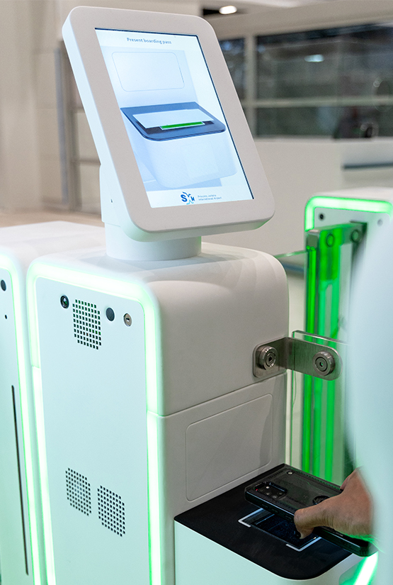 a machine with a screen and keyboard