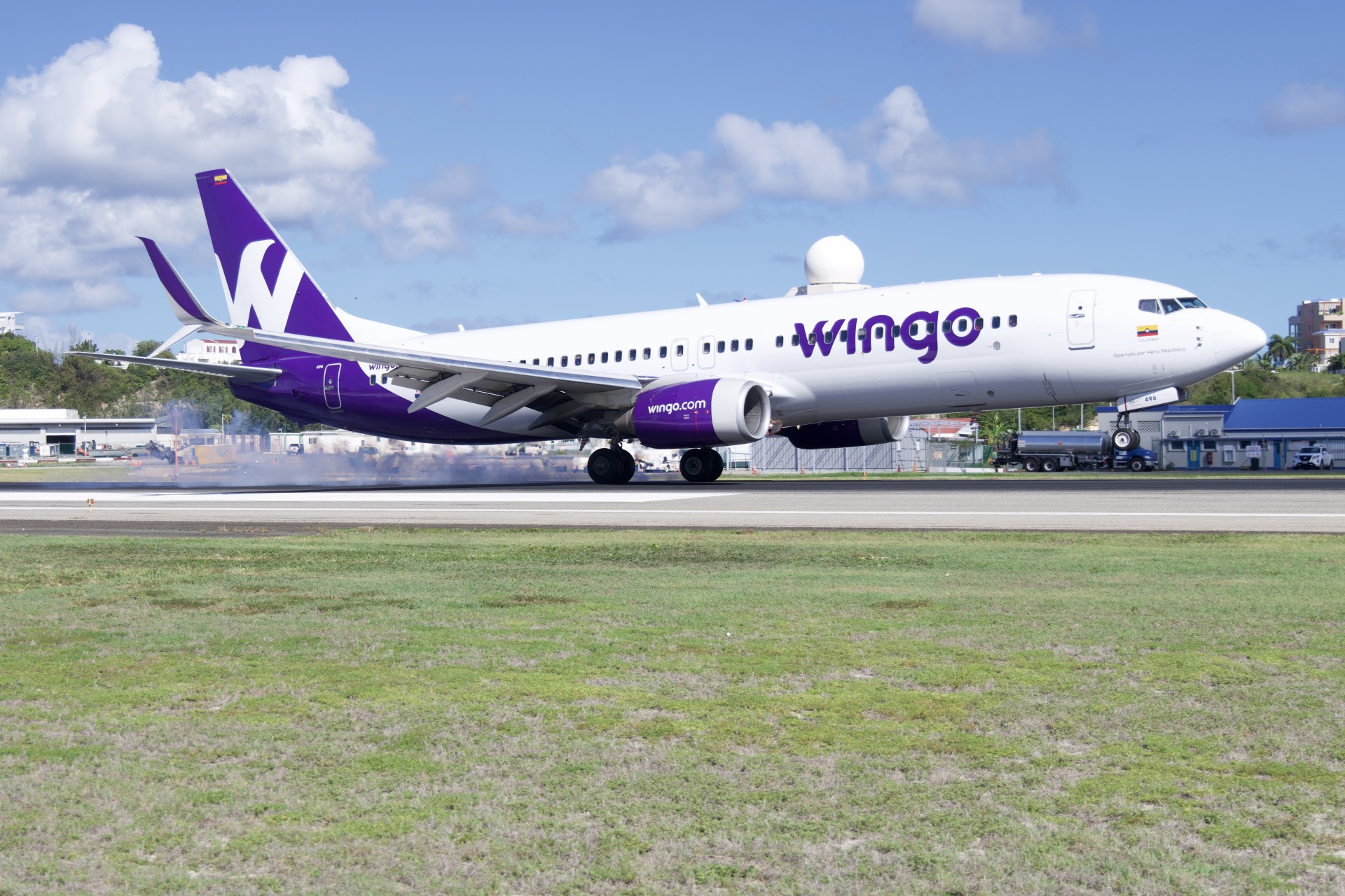 Wingo airplane on a runway