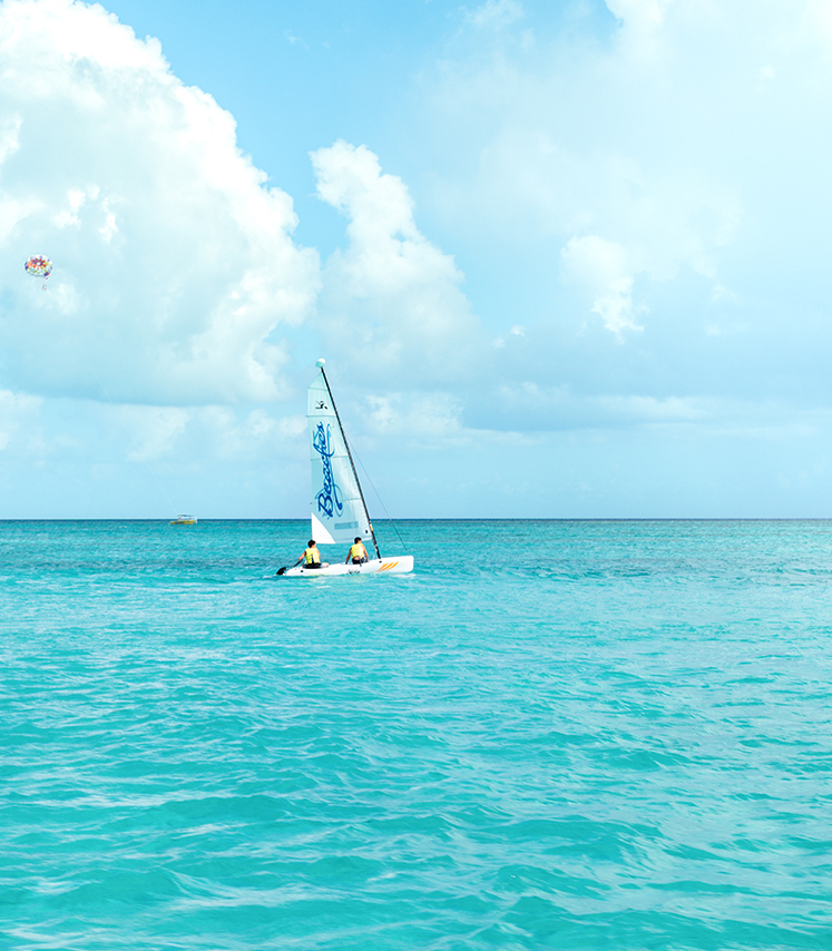 a sailboat in the ocean