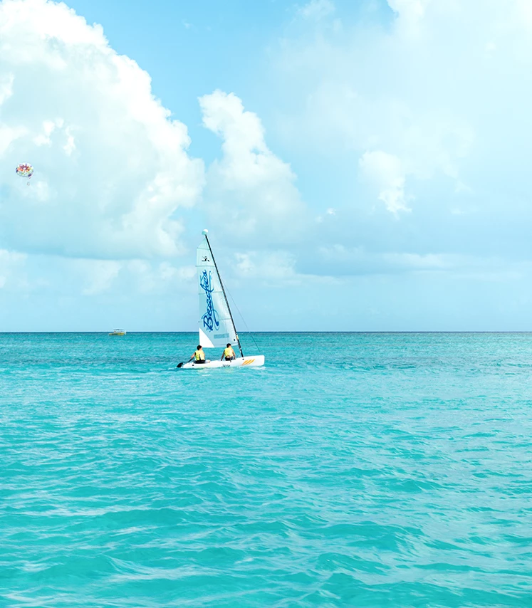 a sailboat in the ocean