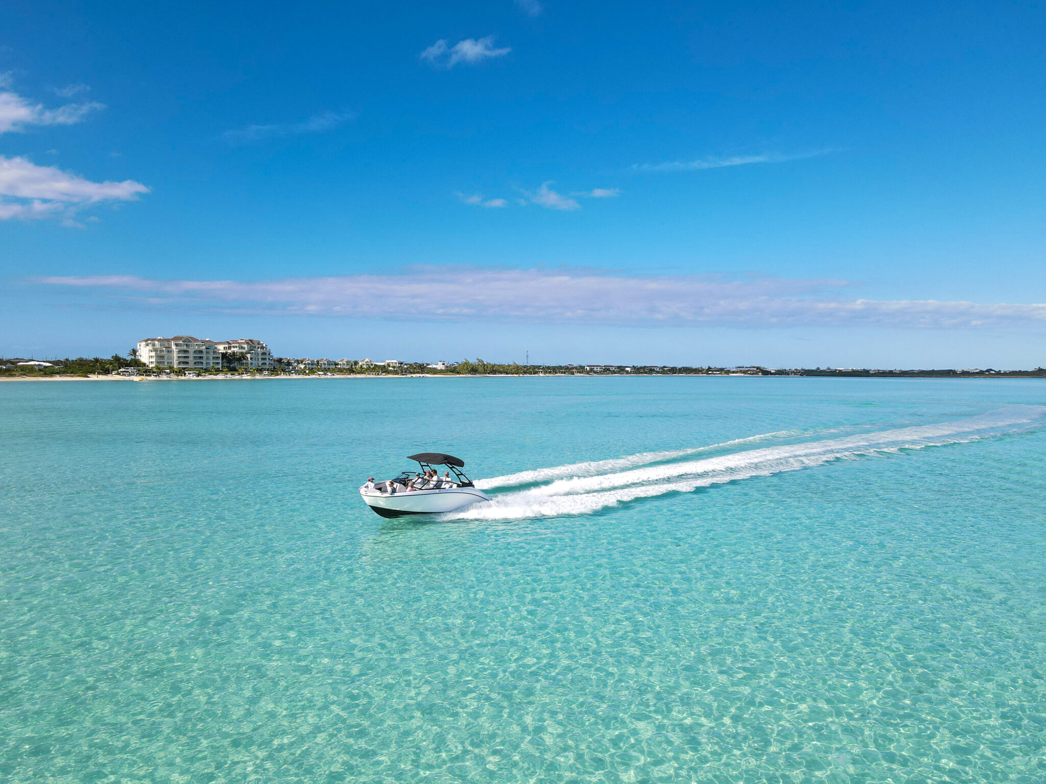 a boat in the water
