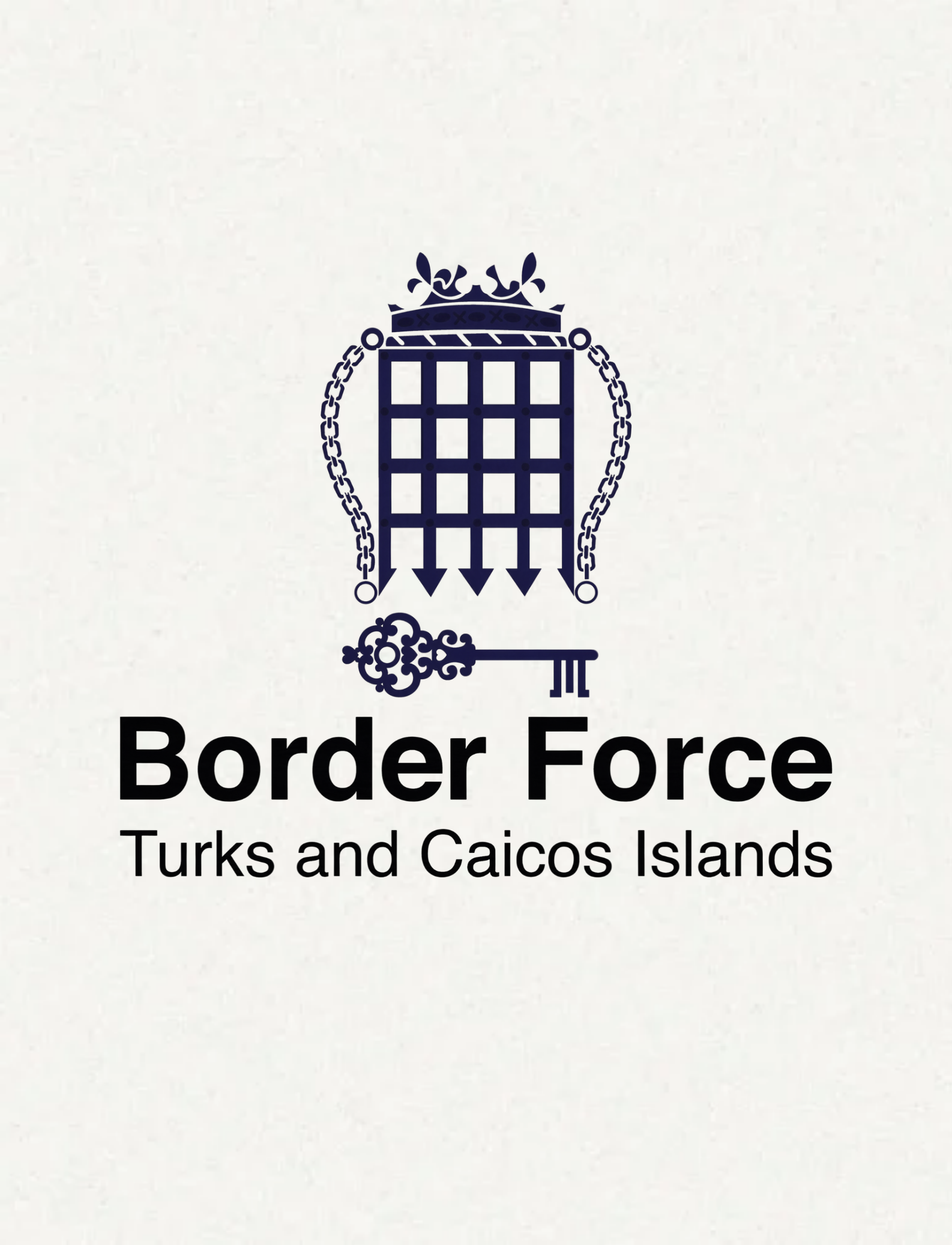 a logo with a key and chain