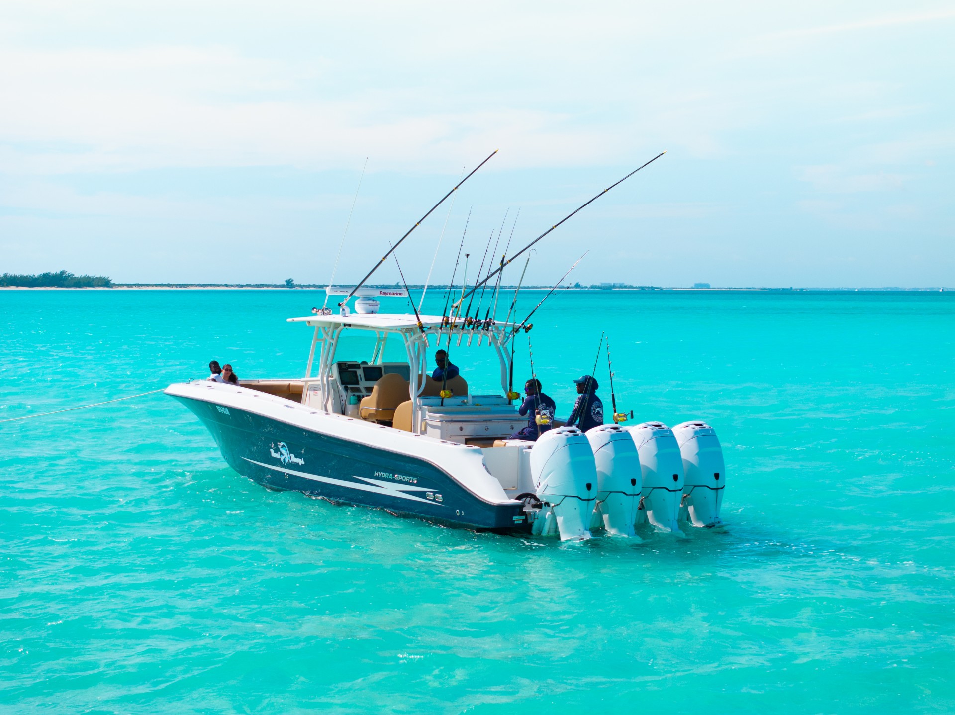 a boat with several people on it