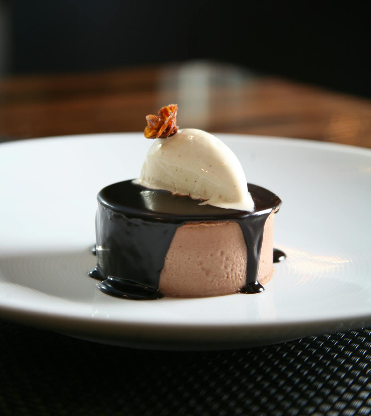 a dessert on a plate