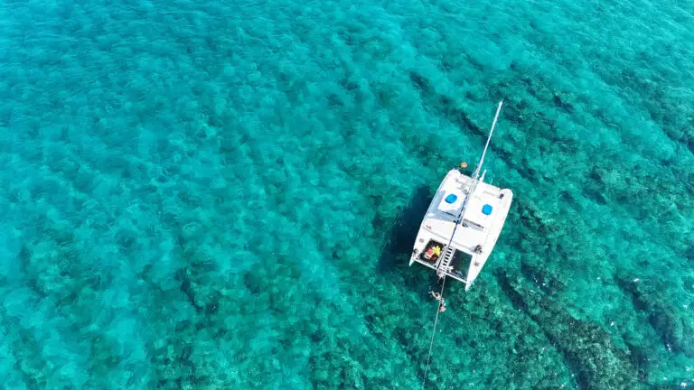 a boat in the water