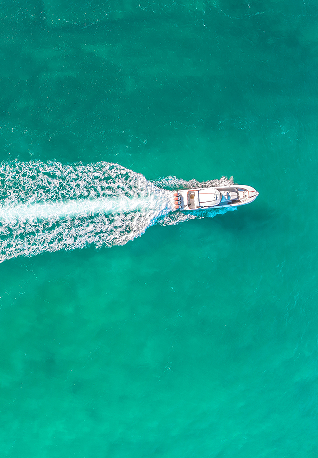 a boat in the water