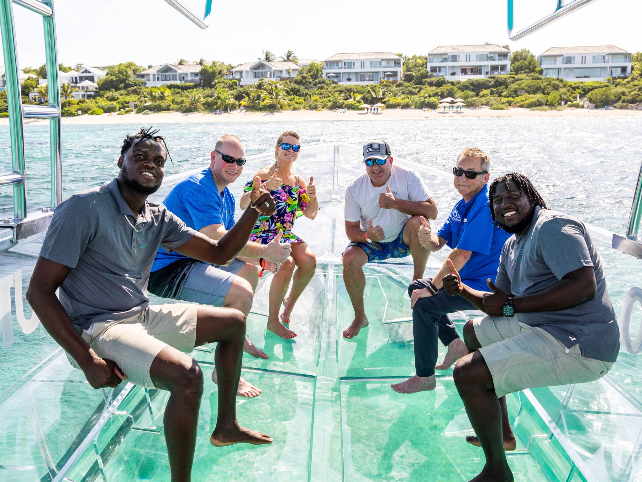 a group of people on a boat