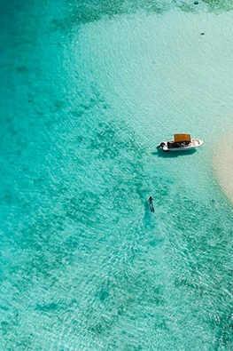 a boat in the water