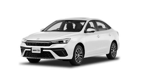 a white car with a white background with Holden Arboretum in the background