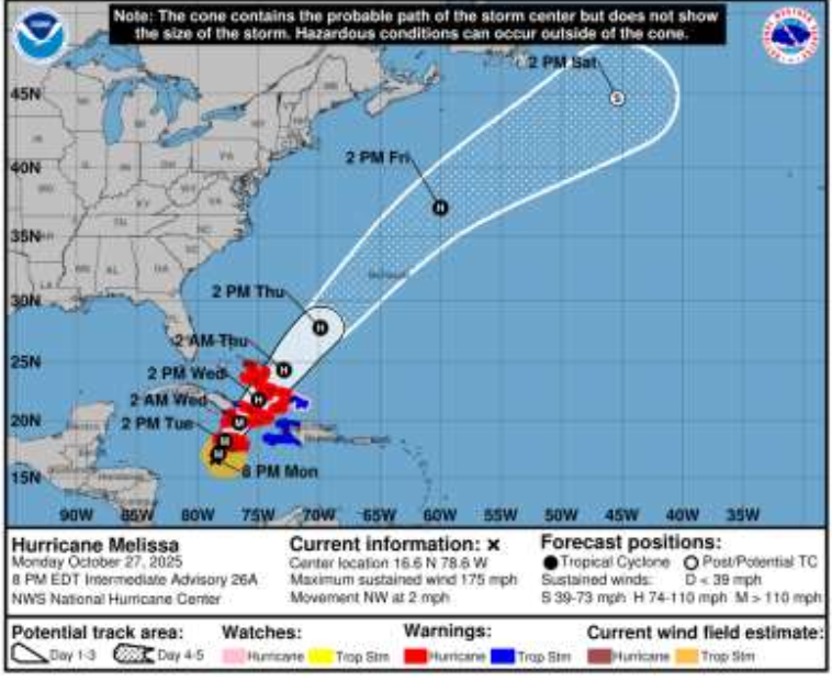 a map of a hurricane