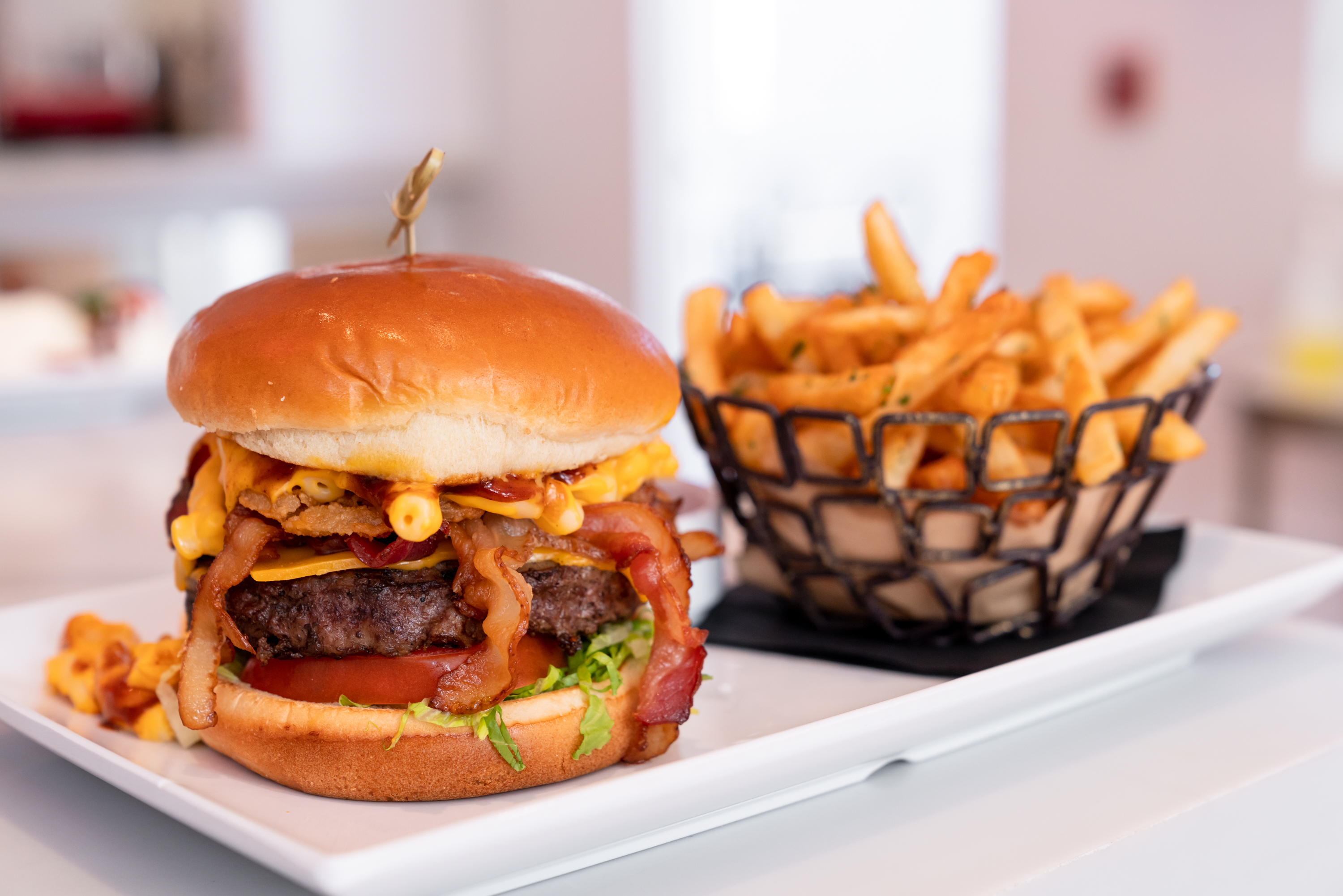 big cheesy monster burger