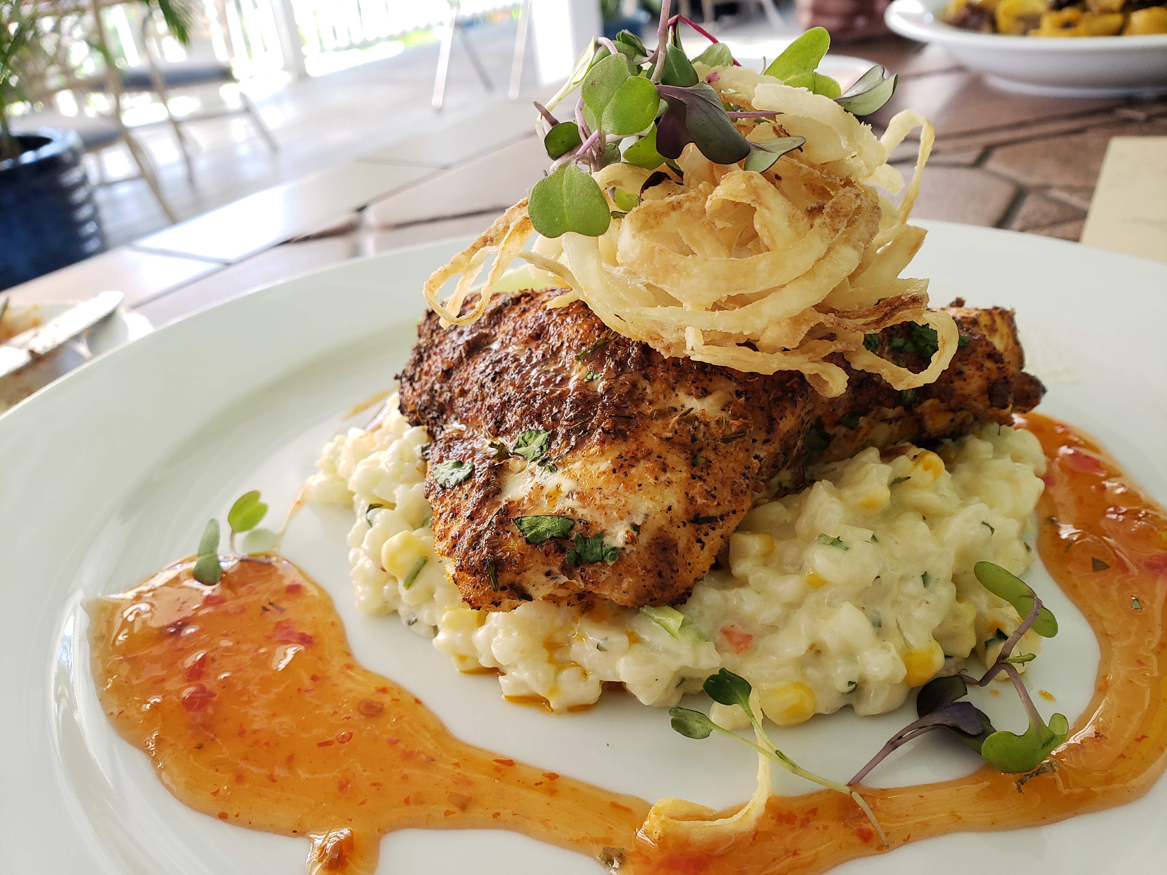 blackened hog snapper