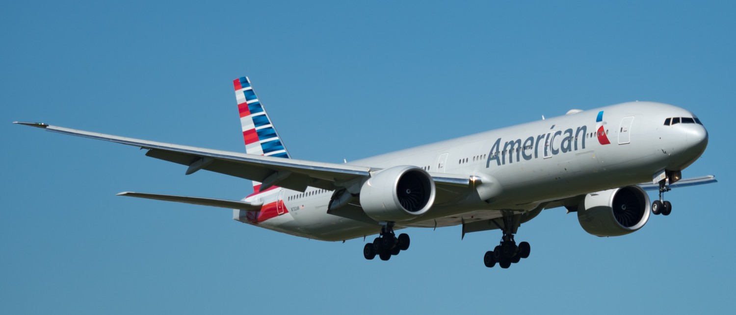 an airplane in the sky