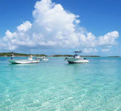 a group of boats in the water