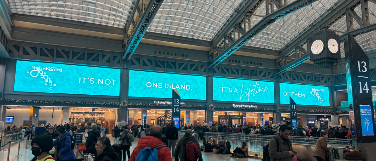 a large group of people in a large building