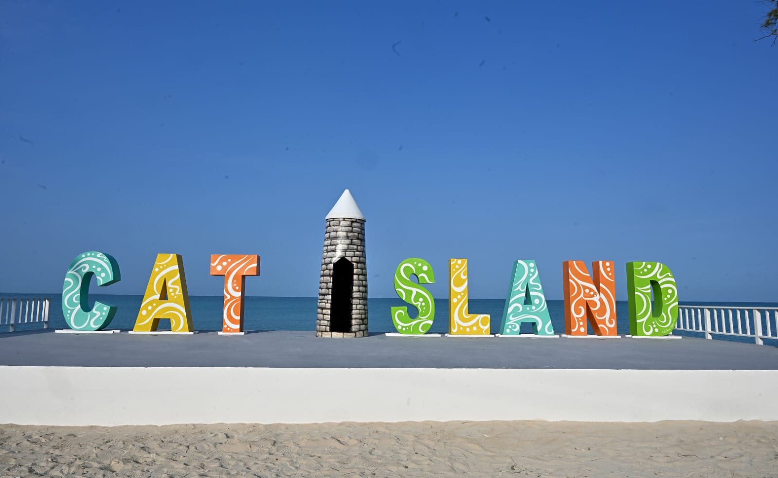a sign on a beach