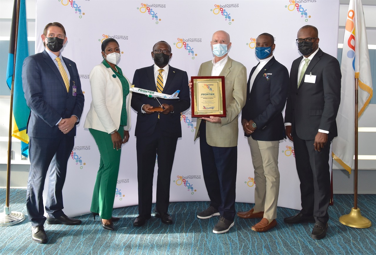 frontier airlines inaugural flight orlando to nassau november 2 2021