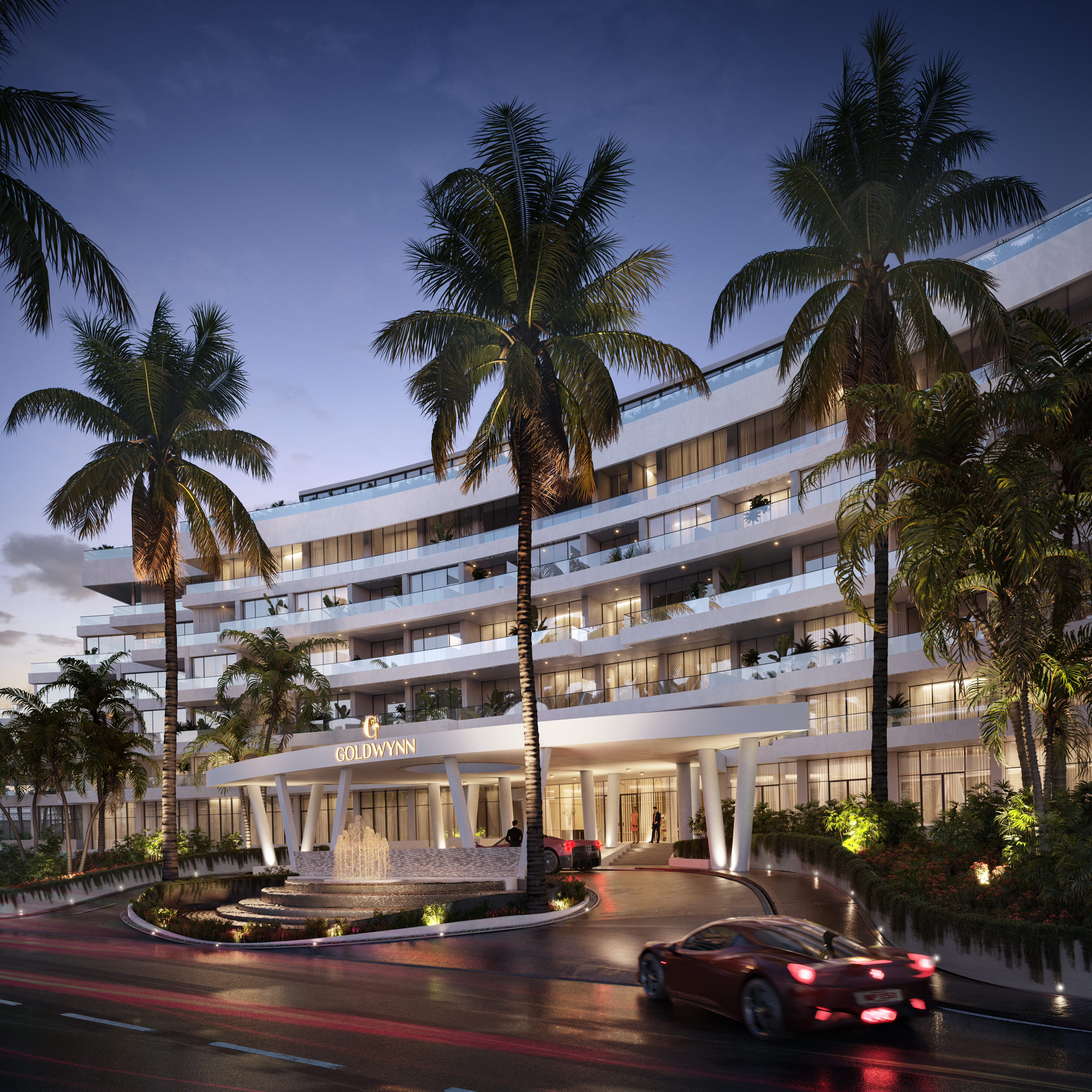 goldwynn resort bahamas porte cochere
