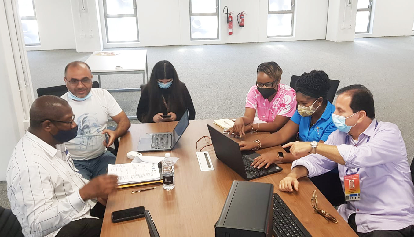 group at work