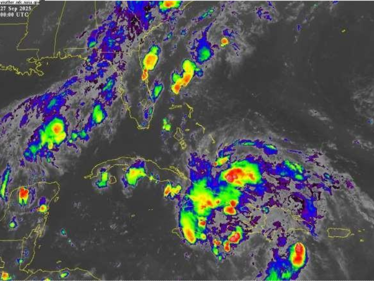 a satellite image of a storm