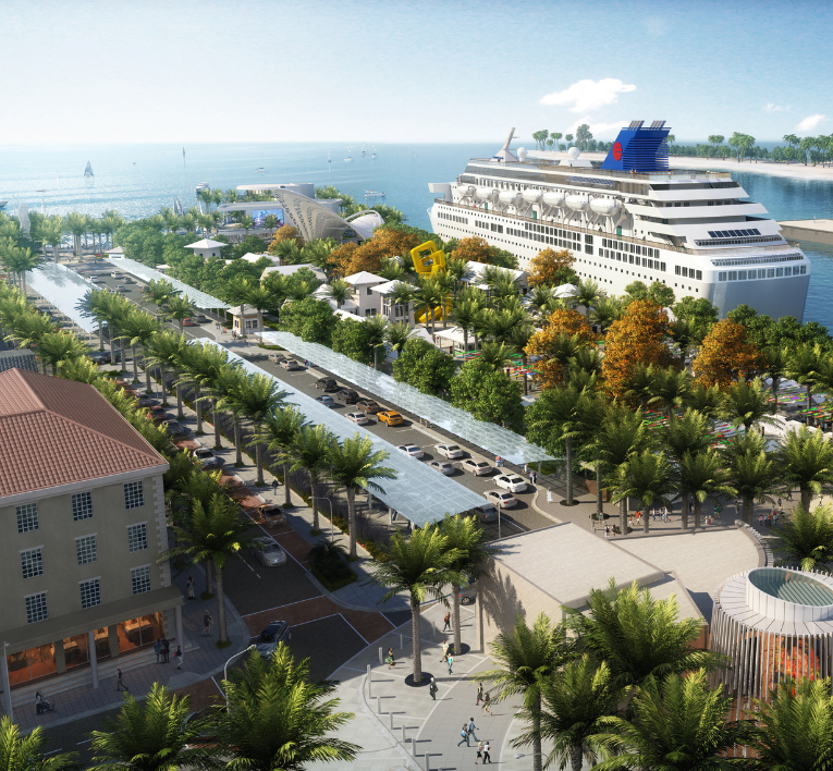 nassau cruise port render