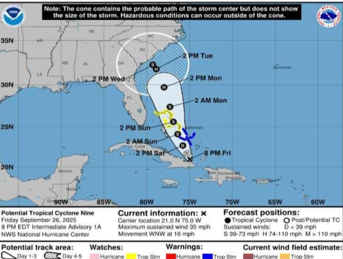 a map of a hurricane