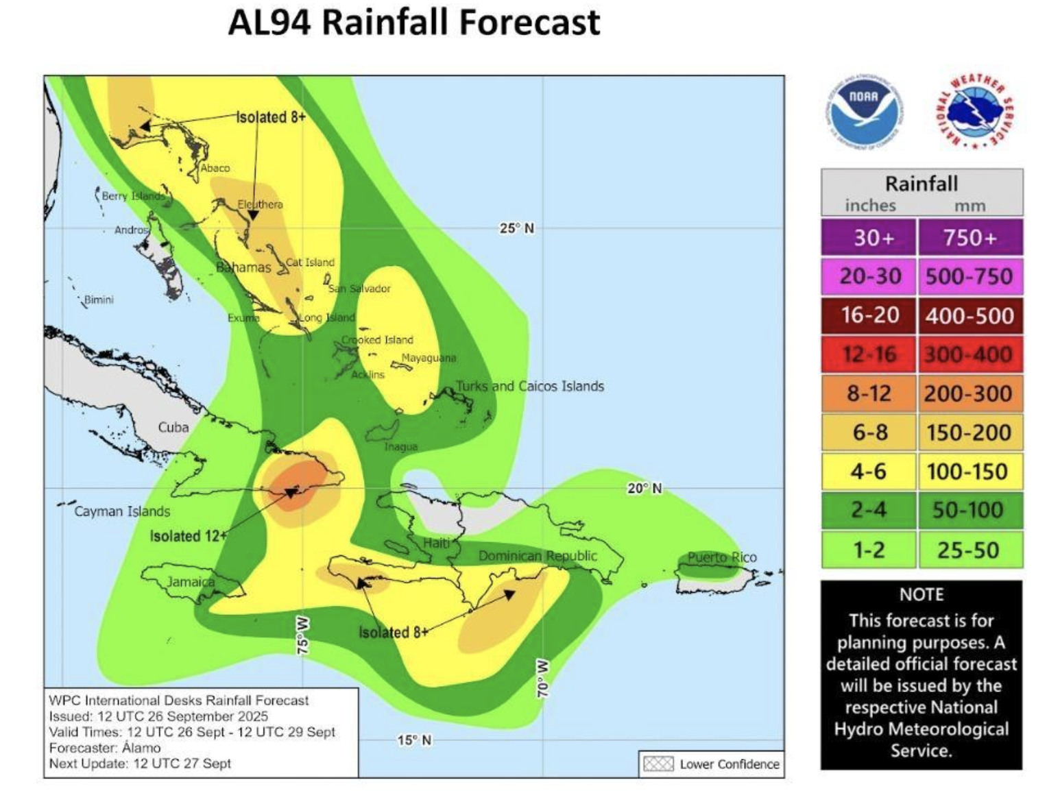 a map of the weather forecast
