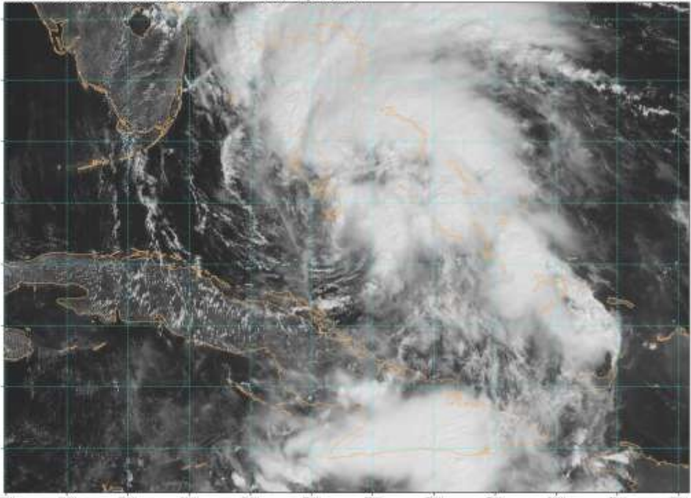 a satellite image of a storm